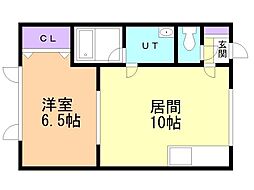 ダイヤフローラル 1LDKの間取図画像