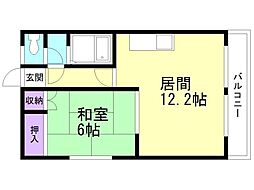 コーポやつき 2階/-