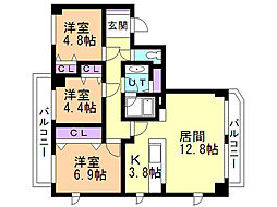 ガーデンテラス函館 4階