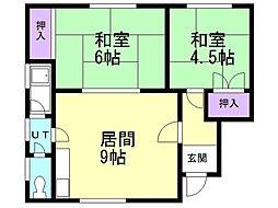 スミレハウス 2LDKの間取図画像