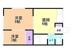 バス 函館バス自衛隊前下車 徒歩4分 1階/-