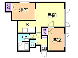 メゾンエクセラ D 2階/202