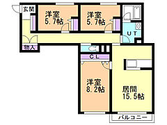 物件の間取り