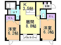 アンビション白鳥II 1階