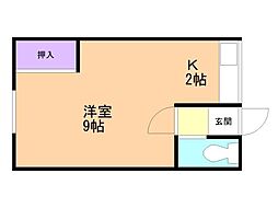 ソフィア川原 1Kの間取図画像