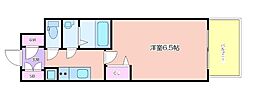 プレサンス谷町九丁目ディセオ 1Kの間取図画像