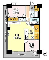 グランセジュール大国町 6階/-