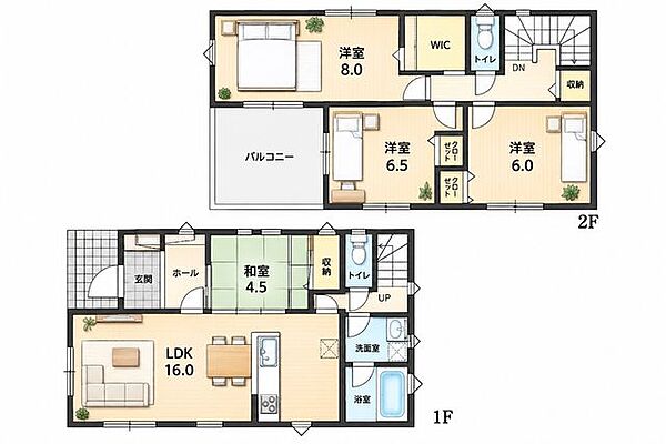 間取りを拡大表示