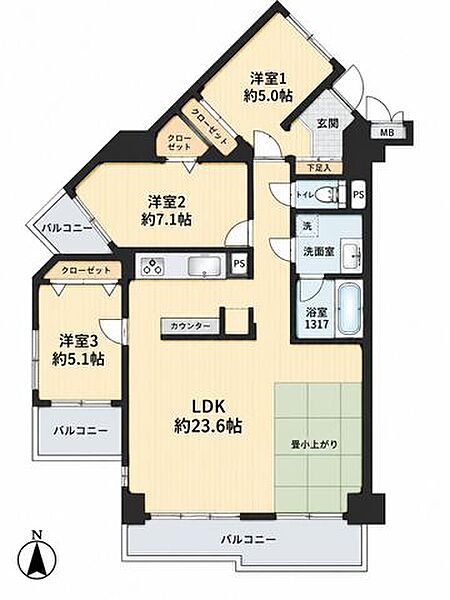 間取りを拡大表示