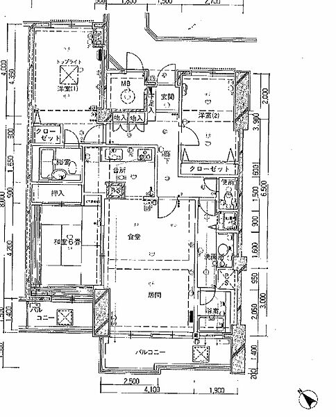 間取りを拡大表示