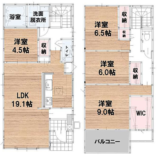 間取りを拡大表示