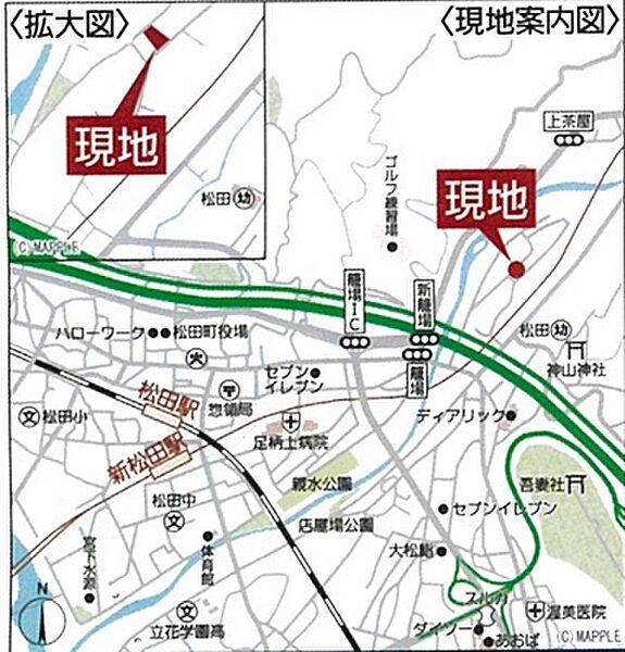 地図を拡大表示
