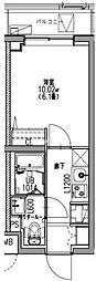 エスレジデンス行徳クーラン(S-RESIDENCE行徳courant) 1Kの間取図画像