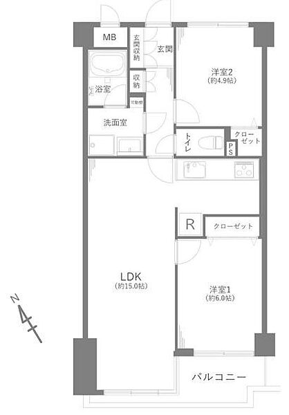 間取りを拡大表示
