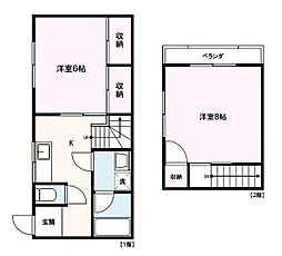 サンハイツ藤 2Kの間取図画像