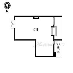 ゴールドハイツ五条の間取図画像