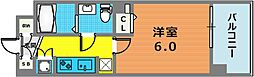 ステージグランデ三軒茶屋アジールコート 1Kの間取図画像