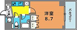 SPACIA三軒茶屋弐番館 1Kの間取図画像