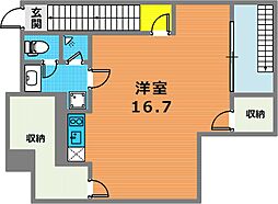 ASTILE三軒茶屋2 ワンルームの間取図画像