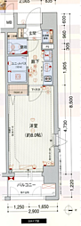 プレサンス本町リアルシティ 1Kの間取図画像