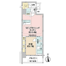 レジェンドール心斎橋EAST 1LDKの間取図画像