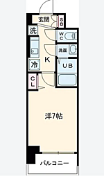 プレサンス大国町アドロッソ 1Kの間取図画像