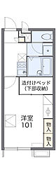 レオパレス桜坂 1Kの間取図画像