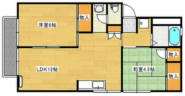 広島県広島市西区己斐上２丁目(賃貸アパート2LDK・1階・55.00㎡)の写真 その2