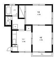 フラット田中 202 ｜ 千葉県千葉市中央区松ケ丘町51-3（賃貸アパート2DK・2階・38.00㎡） その2