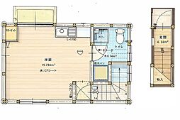 カトー事務所 ワンルームの間取図画像