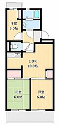 グリーンヒルズ石川5 3LDKの間取図画像