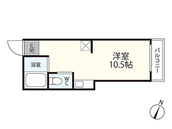 大松庚午ビル ｜広島県広島市西区庚午北1丁目(賃貸マンション1R・3階・18.80㎡)の写真 その2