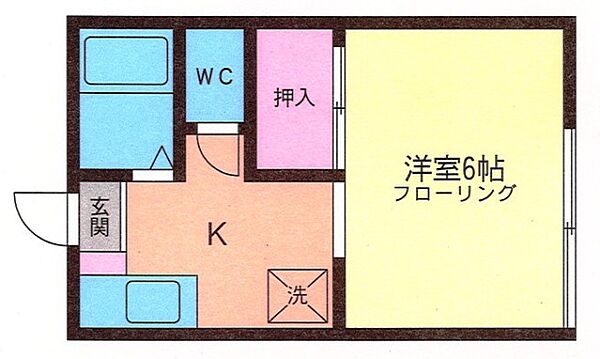 コーポ井出 ２０２｜神奈川県川崎市多摩区堰１丁目(賃貸アパート1K・2階・18.13㎡)の写真 その2