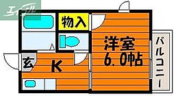 間取図画像 1K