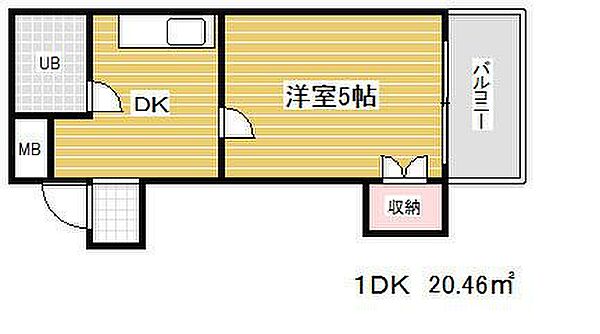 ヴィラパックス神戸 ｜兵庫県神戸市中央区相生町４丁目(賃貸マンション1K・2階・20.05㎡)の写真 その2