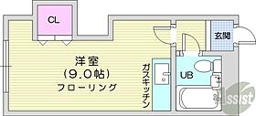 北海道札幌市中央区南十三条西8丁目2-8（賃貸アパート1R・3階・19.80㎡） その2