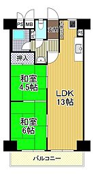 間取図画像 2LDK