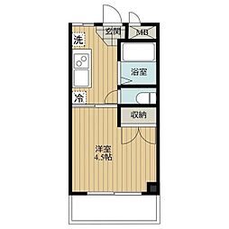スズキハイム 1Kの間取図画像