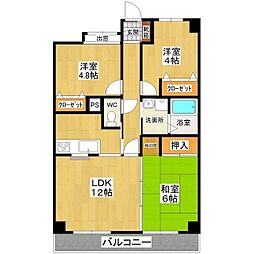 ロータスハウス 3LDKの間取図画像
