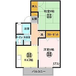 セジュールAI 2Kの間取図画像