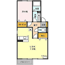 セントフォーラム 1LDKの間取図画像