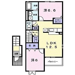 ファミーリア 1LDKの間取図画像