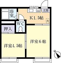 コーポＫ 0202 ｜ 茨城県つくば市観音台1丁目（賃貸アパート2K・2階・25.30㎡） その2