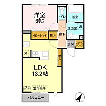 オークヒル吾妻 103 ｜ 茨城県つくば市吾妻3丁目（賃貸アパート1LDK・1階・48.13㎡） その2