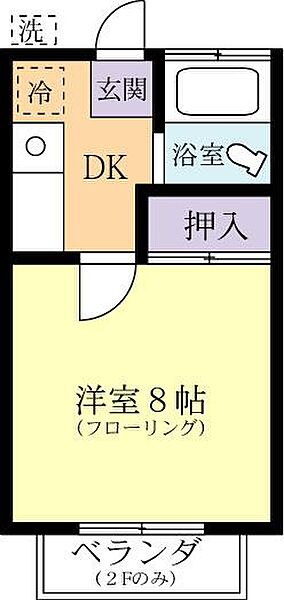 第一天久保寮 0207｜茨城県つくば市天久保2丁目(賃貸アパート1K・2階・22.77㎡)の写真 その2