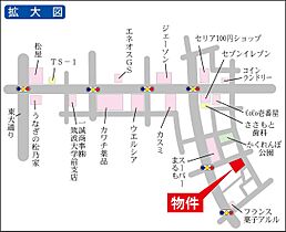 ルヴィオI 0306 ｜ 茨城県つくば市桜3丁目（賃貸マンション1DK・3階・32.40㎡） その3