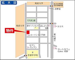 ホソダビル 0708 ｜ 茨城県つくば市天久保2丁目（賃貸マンション1K・7階・29.58㎡） その3