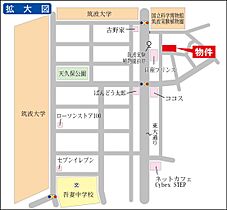 カンフォーラ川中 0302 ｜ 茨城県つくば市天久保2丁目（賃貸マンション1DK・3階・33.18㎡） その3