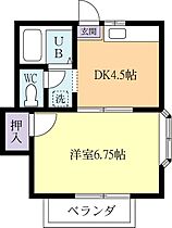 プルミエール 0103 ｜ 茨城県土浦市蓮河原新町（賃貸アパート1DK・1階・24.84㎡） その2