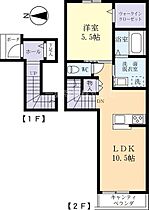 アベリア 0203 ｜ 茨城県稲敷郡阿見町西郷3丁目（賃貸アパート1LDK・2階・48.44㎡） その2